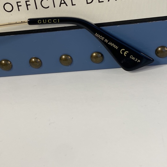 💯 - New - GUCCI GG0062S AVIATOR SUNGLASSES IN BLACK POLARIZED - Picture 13 of 15